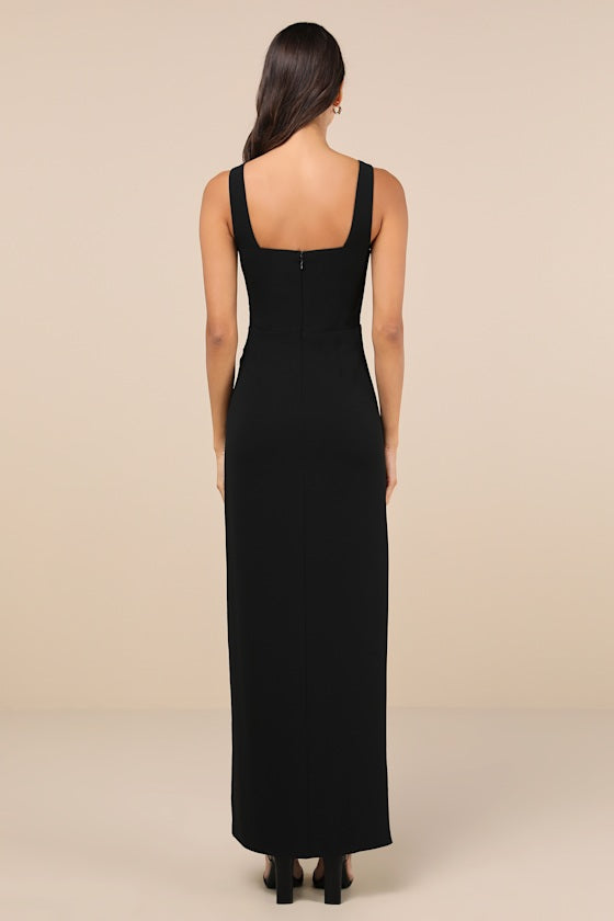 Glamorous Disposition Light Yellow Ruched Maxi Dress