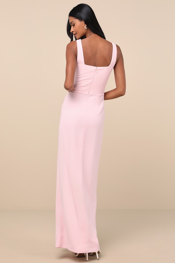 Glamorous Disposition Black Ruched Maxi Dress
