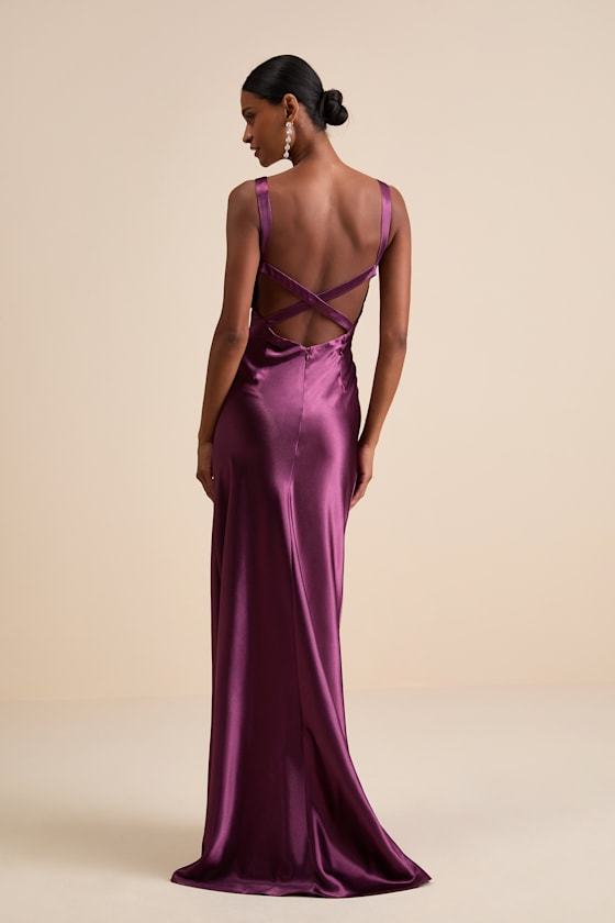 Perfectly Classy Light Blue Satin Strappy Maxi Dress