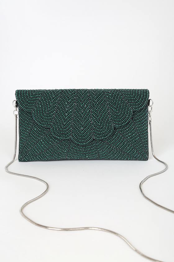 Junipero Gold Beaded Clutch