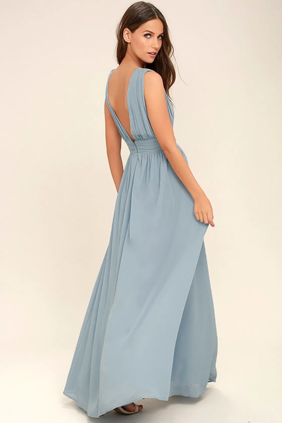 Heavenly Hues Pale Yellow Maxi Dress