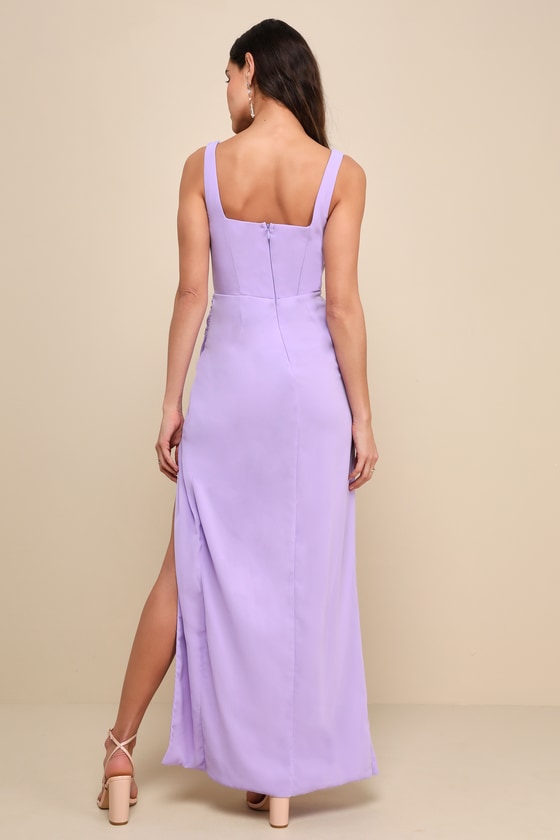 Glamorous Disposition Black Ruched Maxi Dress