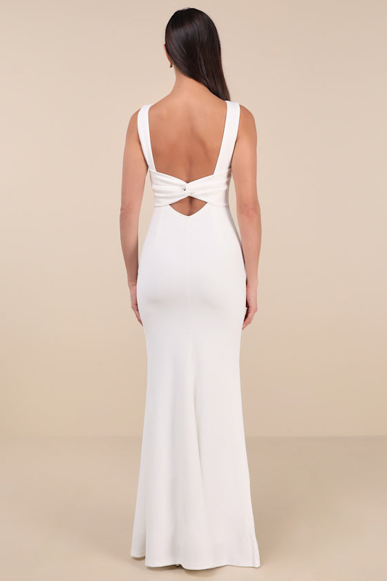 Love In Your Eyes Hunter Green Knotted Mermaid Maxi Dress