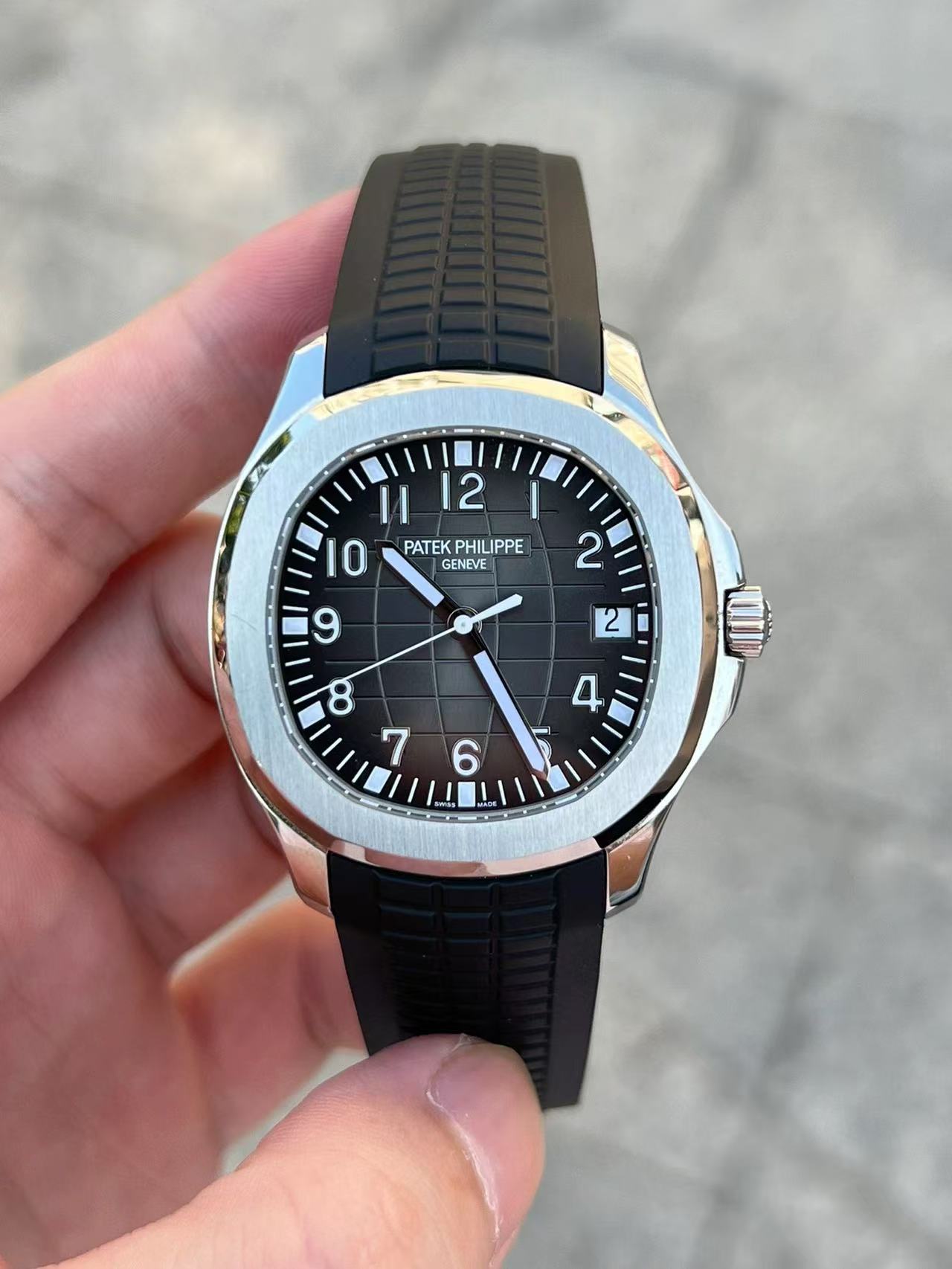 Black mechanical watch
