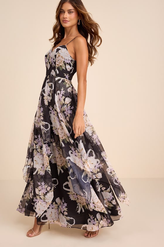 Breigh Blush Floral Sleeveless Maxi Dress
