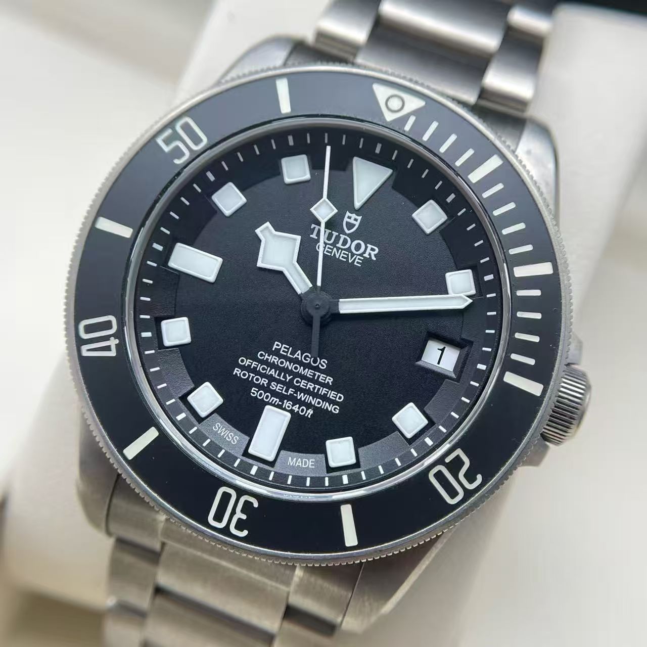 Black mechanical watch