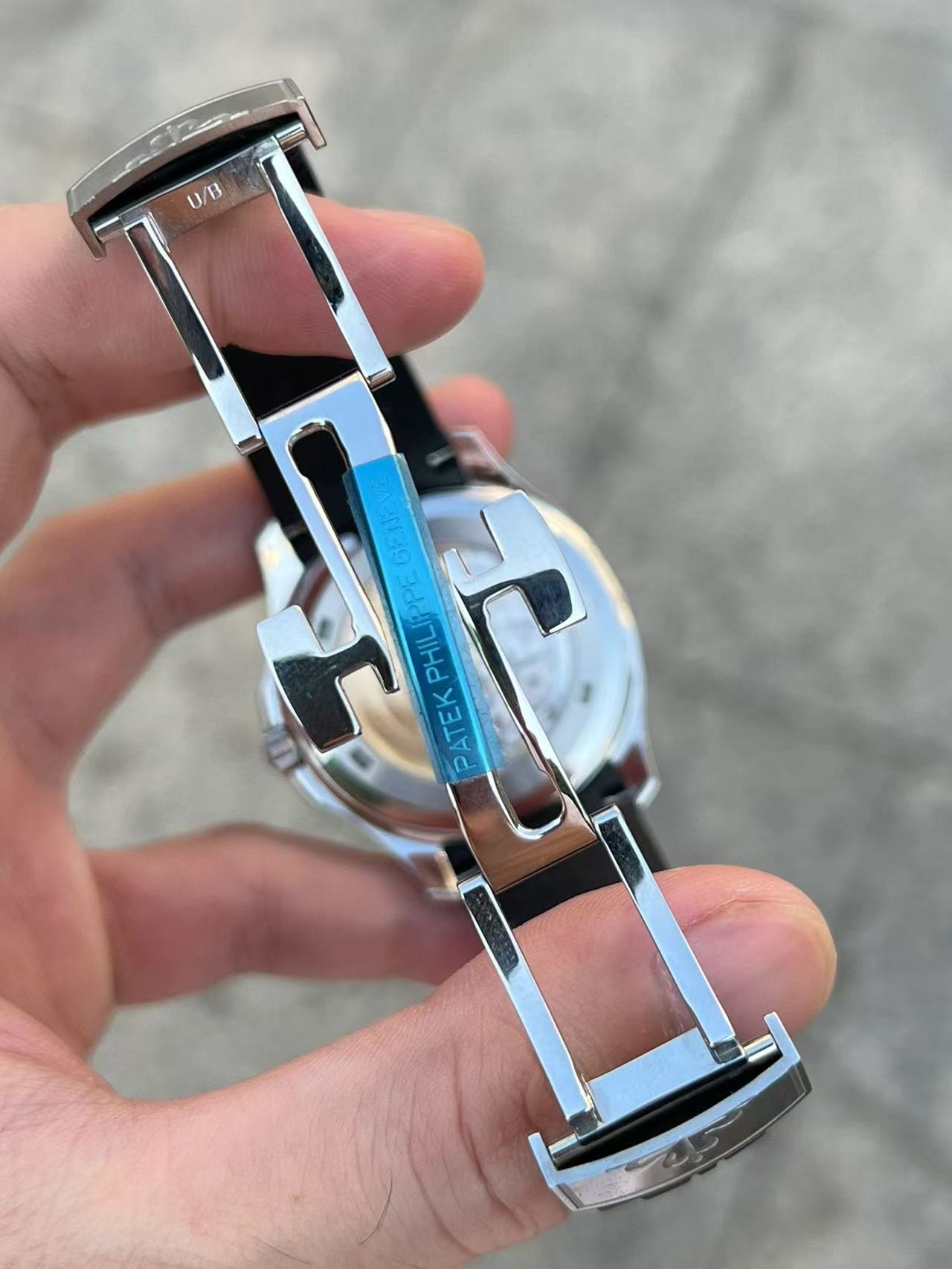 Black mechanical watch