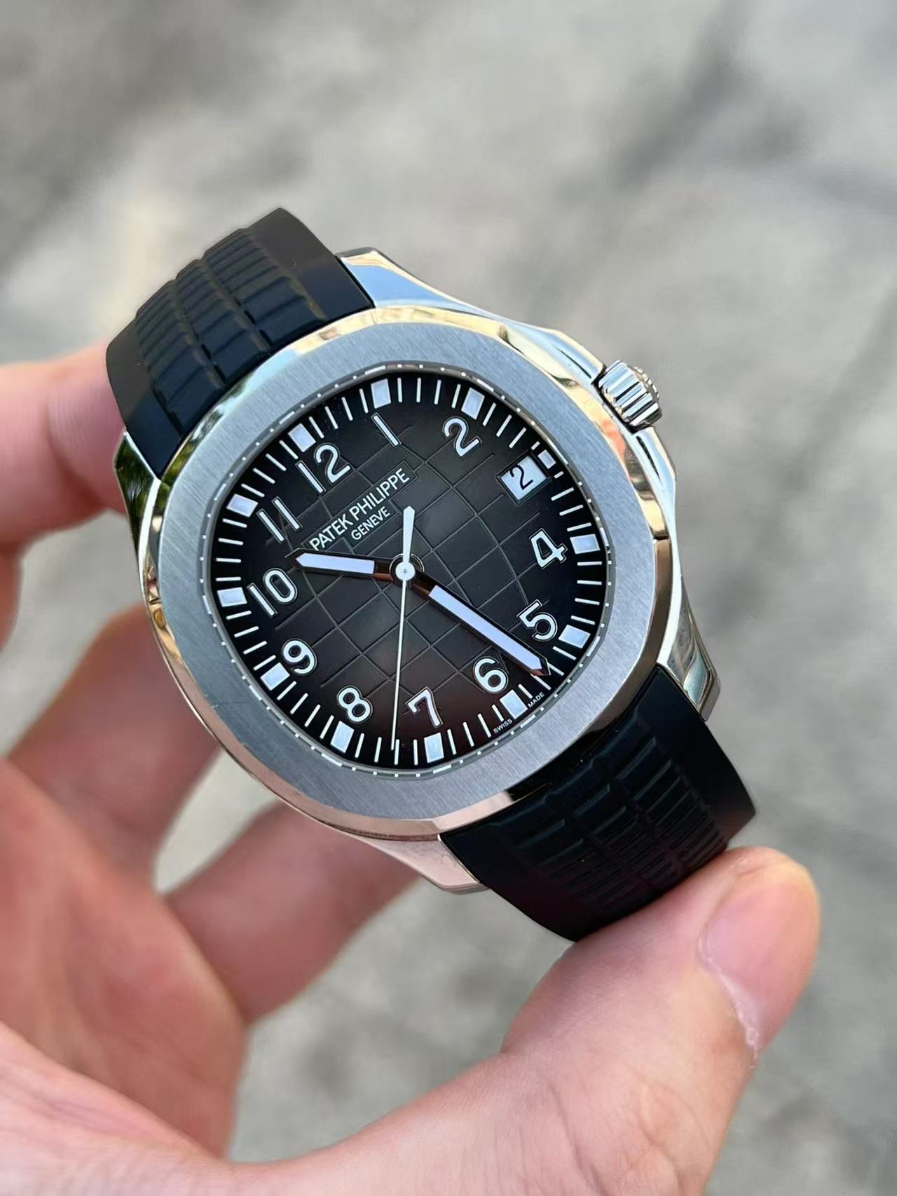 Black mechanical watch