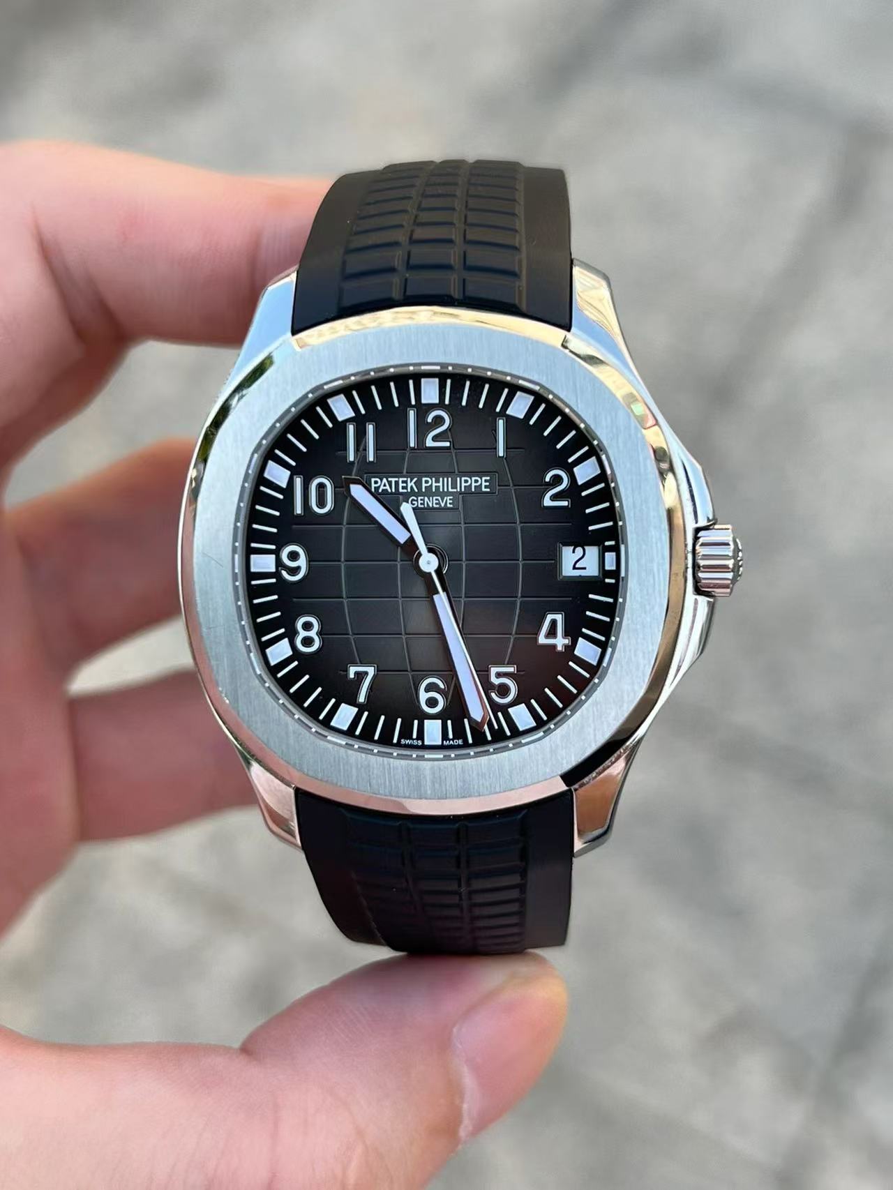 Black mechanical watch