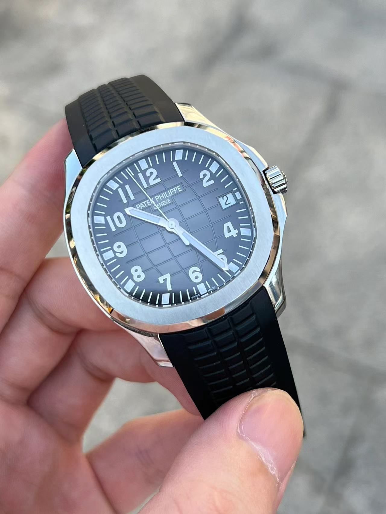 Black mechanical watch