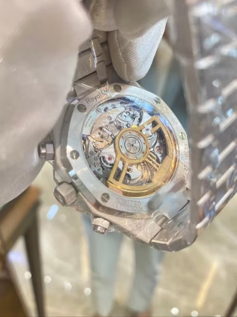 White mechanical watch