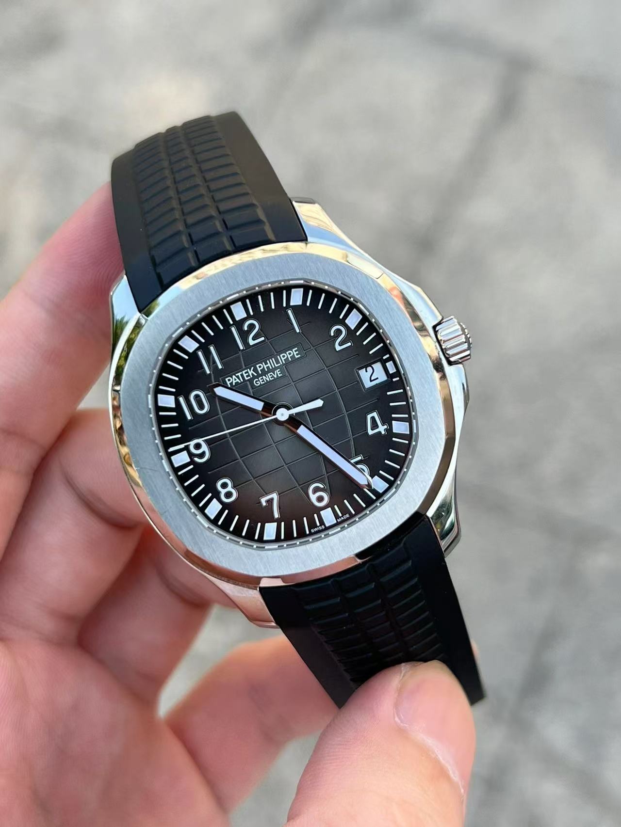 Black mechanical watch