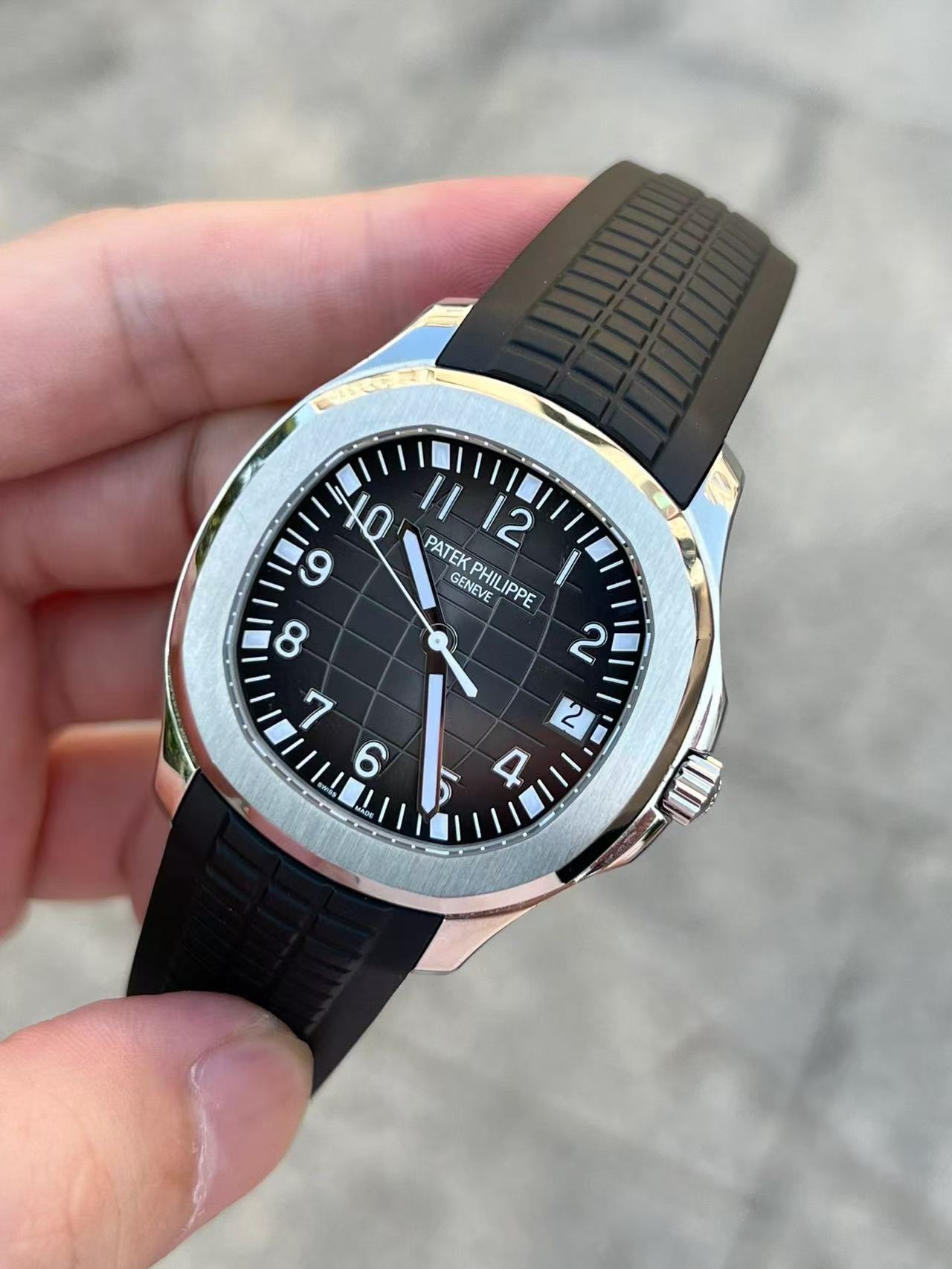 Black mechanical watch